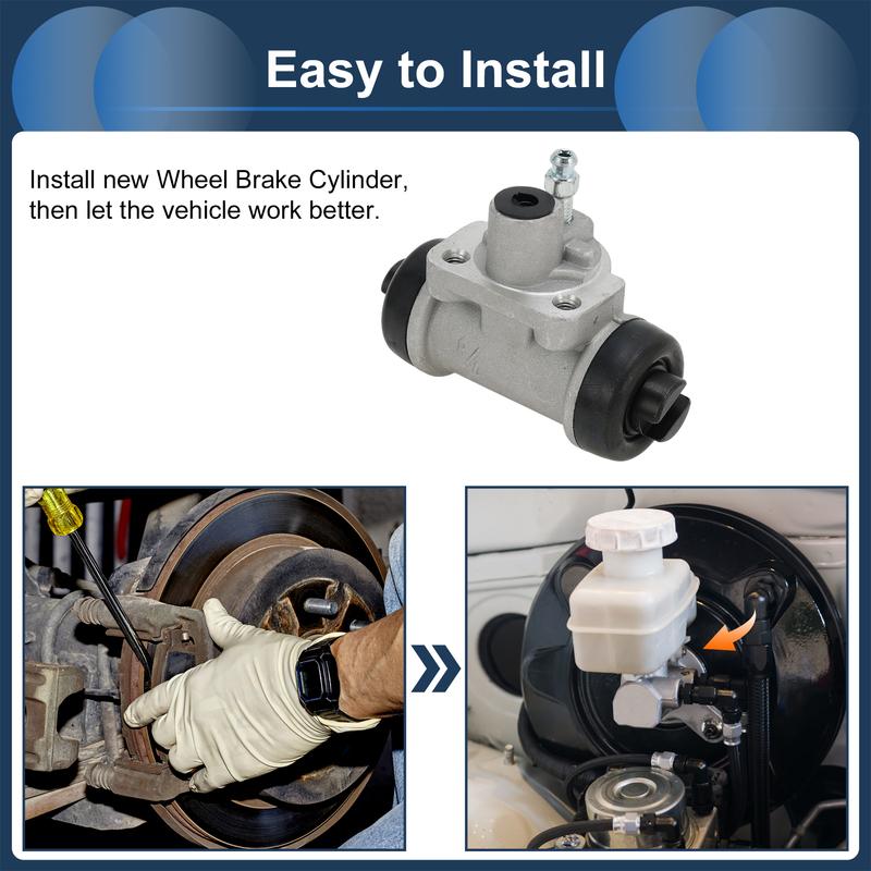 UXCELL Тормозной рабочий цилиндр № W37872 для Nissan D21 88-94 Чугун Серебристый Тон 2 шт.