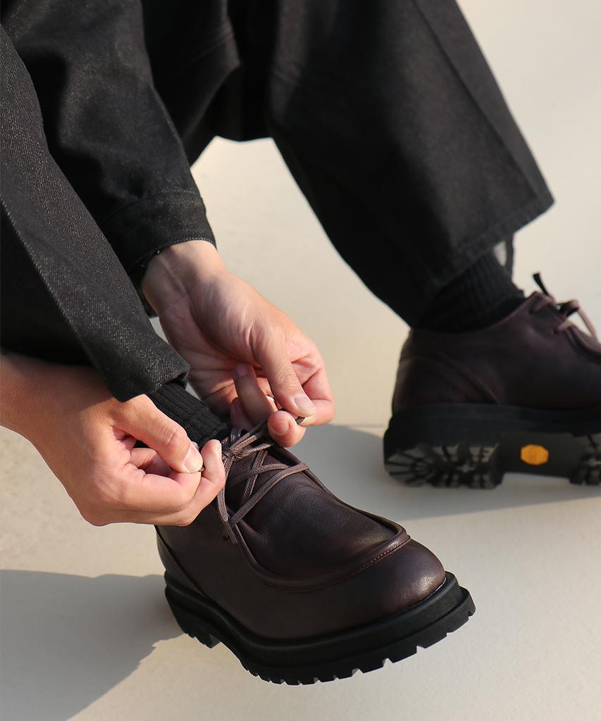 Like Some More Leuche 002 Derby Shoes [Brown]