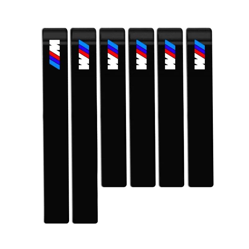 XMXFW1 6pcs Rubber Car Door Edge Protector Stickers Anti Collision Strips For BMW E46 E85 E60 F10 E39 F30 E36 F20 E87 E90 E70 X3 X5