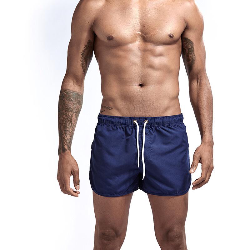 Men's Multi-color Three-quarter Length Beach Shorts - Polyester Fashion Sportswear