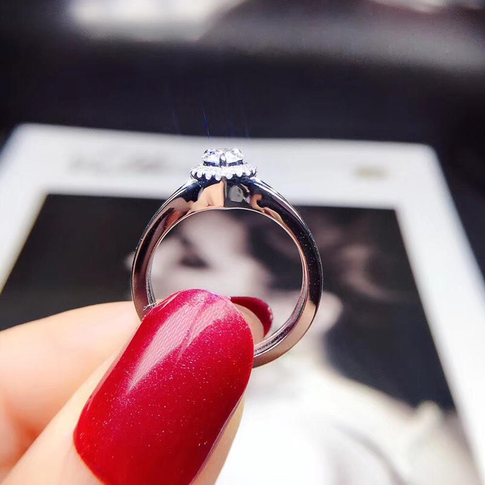 Новые Элегантные Свадебные Обручальные Кольца Креативная Форма Капли Воды Белый Цирконий Камень Высокого Качества Посеребренные Ювелирные Изделия