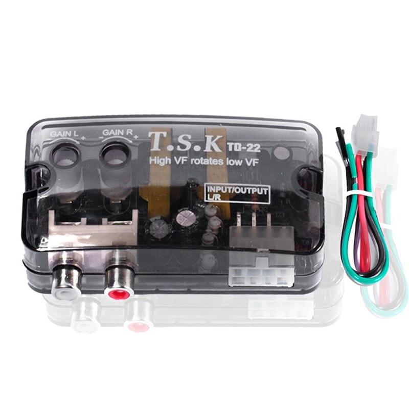 12V Universal RCA Line Car Subwoofer Stero Radio Converters Speakers High To Low Car Audio Amplifier Impedance Converter Hot Radio Accessories 4