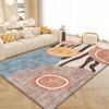 Luxurious Faux Cashmere Area Rug for Living Room, Bedroom, and More - Modern Nordic Design with Plush Texture, Sofa & Coffee Table, Study & Cloakroom
