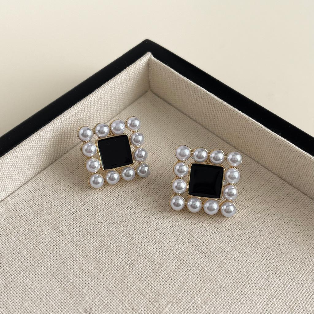 Ретро и модные женские серьги, квадратные серьги-капли масла, элитное чувство, модный темперамент, аксессуары для ушей