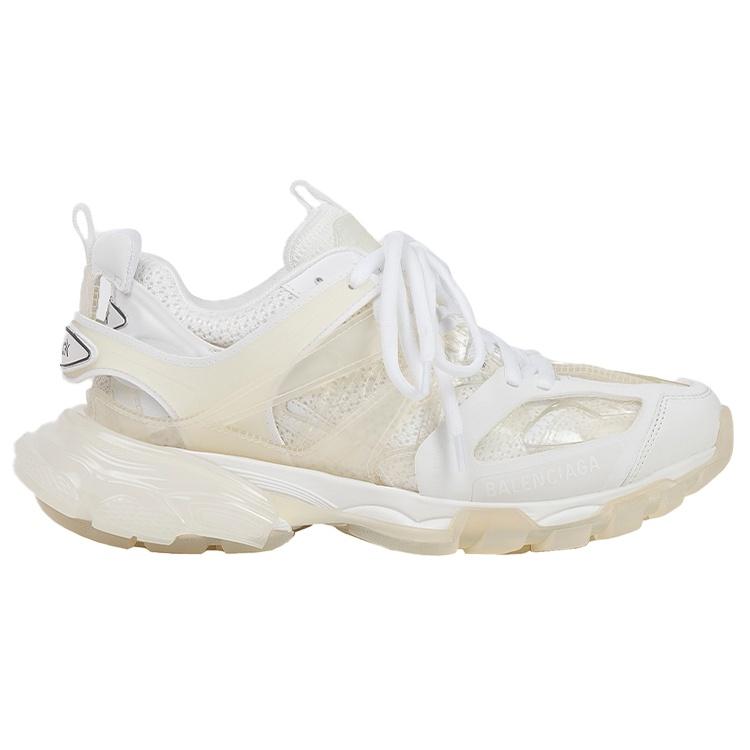 Balenciaga Track Clear Sole Low Mesh Nylon Sneakers White Men's 647742W3BM19000