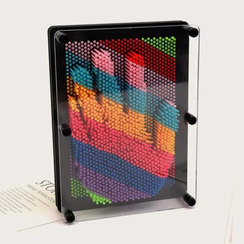 3D Pin Art Игрушки для рисования Игольная пластина Игрушка для рисования Игольчатый экран для снятия стресса Декоративный Игольчатый экран Резьба Рисование, разработанное для детей Подарок