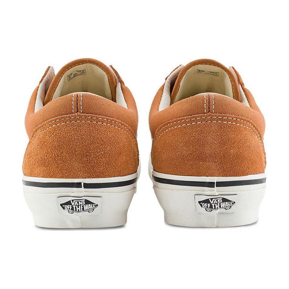 Vans Old Skool Reissue 136 Прочные Дышащие Низкие Кеды для Скейтборда Унисекс Кроссовки Оранжевые VN000MT6BKQ