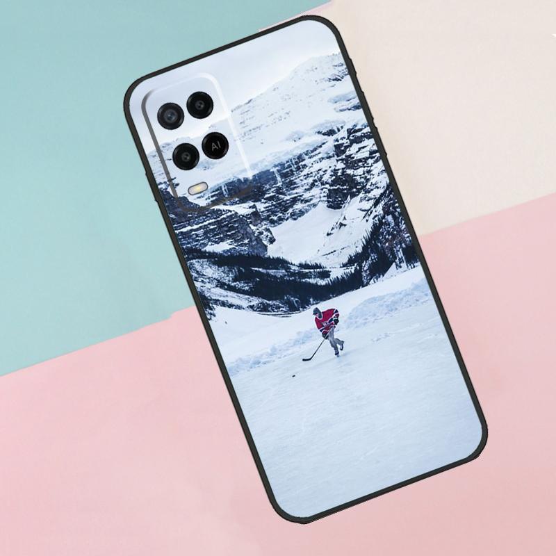 Ice Hockey Sport For Oppo A17 A77 A60 A74 A94 A54 A18 A38 A58 A78 A98 A40 A80 A16 A76 A96 A15 A57S Phone Case