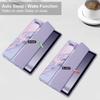 For Samsung Galaxy Tab A9+ Tablet Case Tri-Fold Stand Pattern Printing Clear Acrylic Leather Cover