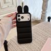 Силиконовый чехол с ушками кролика для iPhone 17 Pro Max и Apple 16 Pro - Ударопрочный чехол