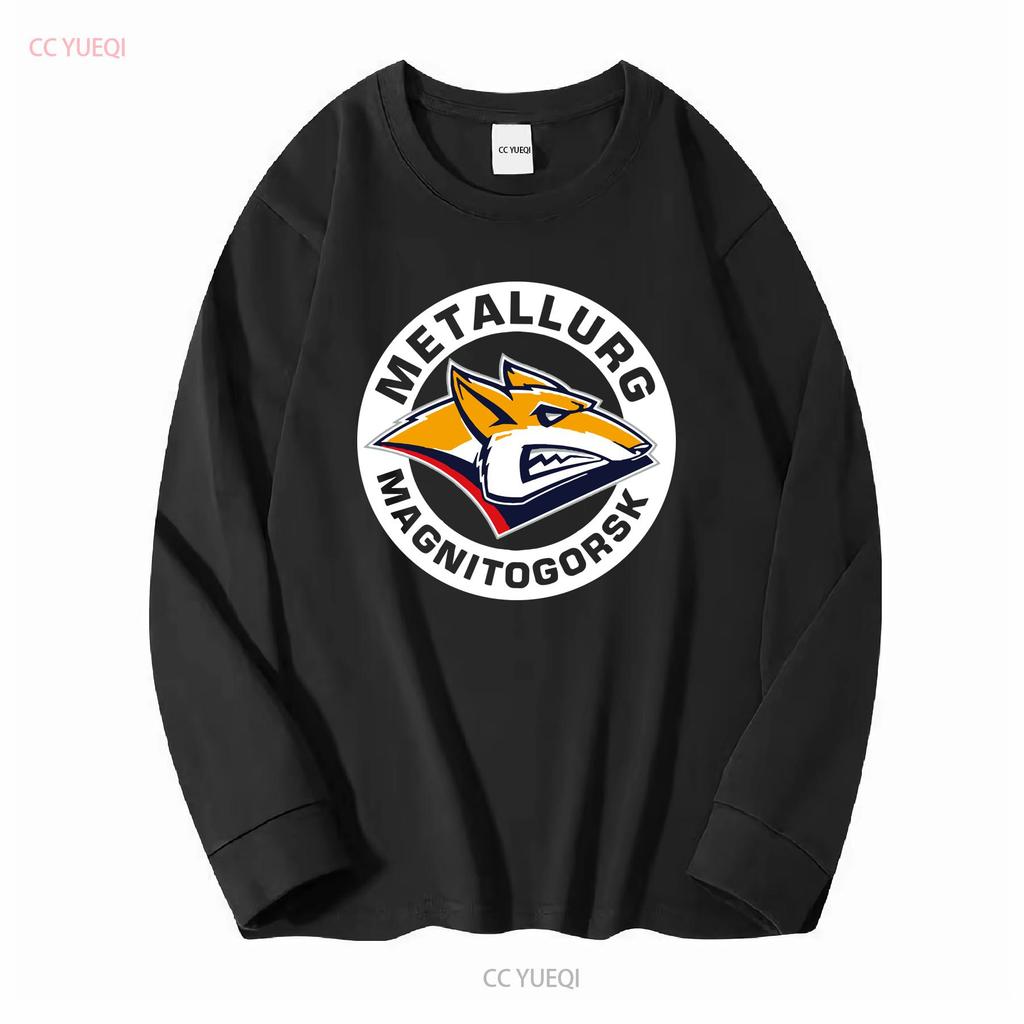 Metallurg Magnitogorsk Khl Russian Professional Hockey UnisexS T Shirt long or short sleeves vintage Washed fashion Versatile