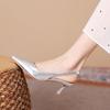 Pointed Thin Heel Sandals Design Temperament High Heel Thin 2025 New Summer Skirt Sexy Versatile French