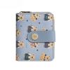 Bear Pattern Print Ladies Wallet Card Case Made Of Pu With Antitheft Features For Women