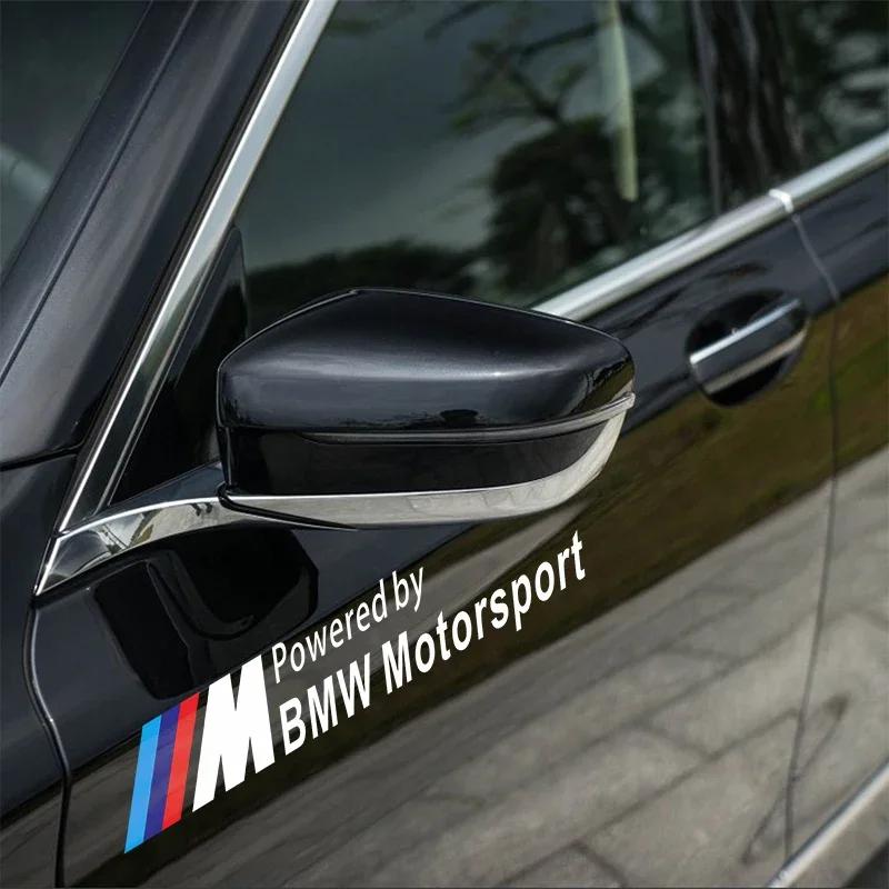 2 шт. Наклейка M Motorsport Светоотражающая наклейка на боковую дверь автомобиля Для BMW X1 X3 X5 X6 M3 M5 M6 E46 E39 E90 E60 E36 Стайлинг автомобиля