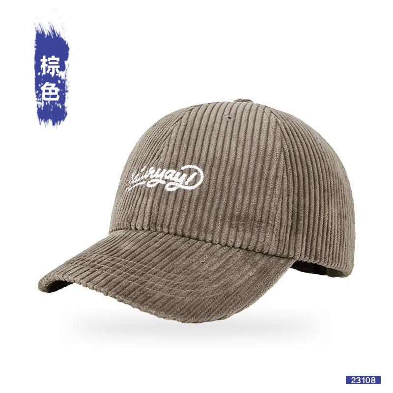 Unisex Vintage Baseball Cap Cotton Embroidered Letter Hat Solid Color Curved Brim Sun Protection Fall Winter