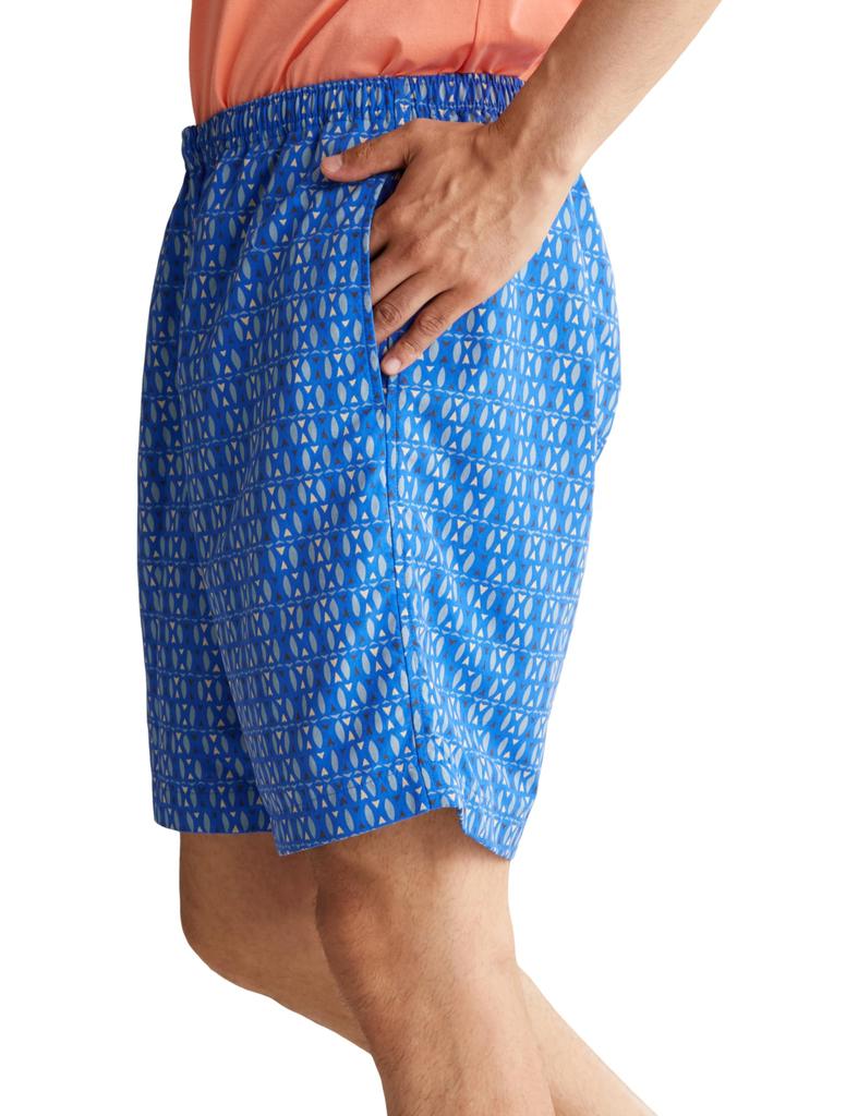 Шорты средней длины с принтом Helly Hansen Print Bask, цвет Scuba Blue