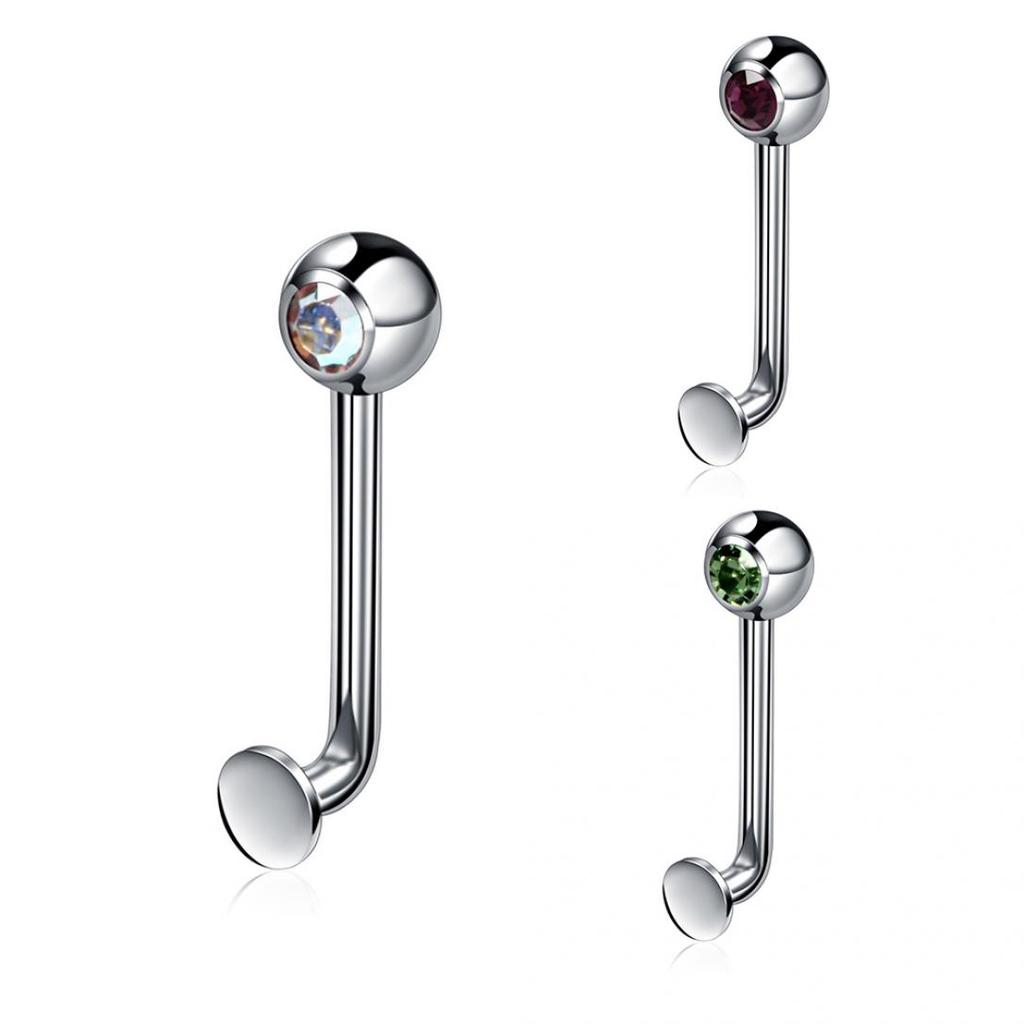 1Pc Stainless Steel Fashion Vertical Barbell Ring Genital Body Piercing Jewelry Gift