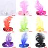 Feather Flapper Sequin Charleston Dress Costume Women Solid Multicolor Hairband