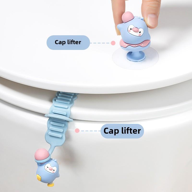 Подъемник крышки унитаза, санитарная ручка для унитаза, легко поднимаемая крышка сиденья унитаза, без прикосновений, аксессуары для ванной комнаты