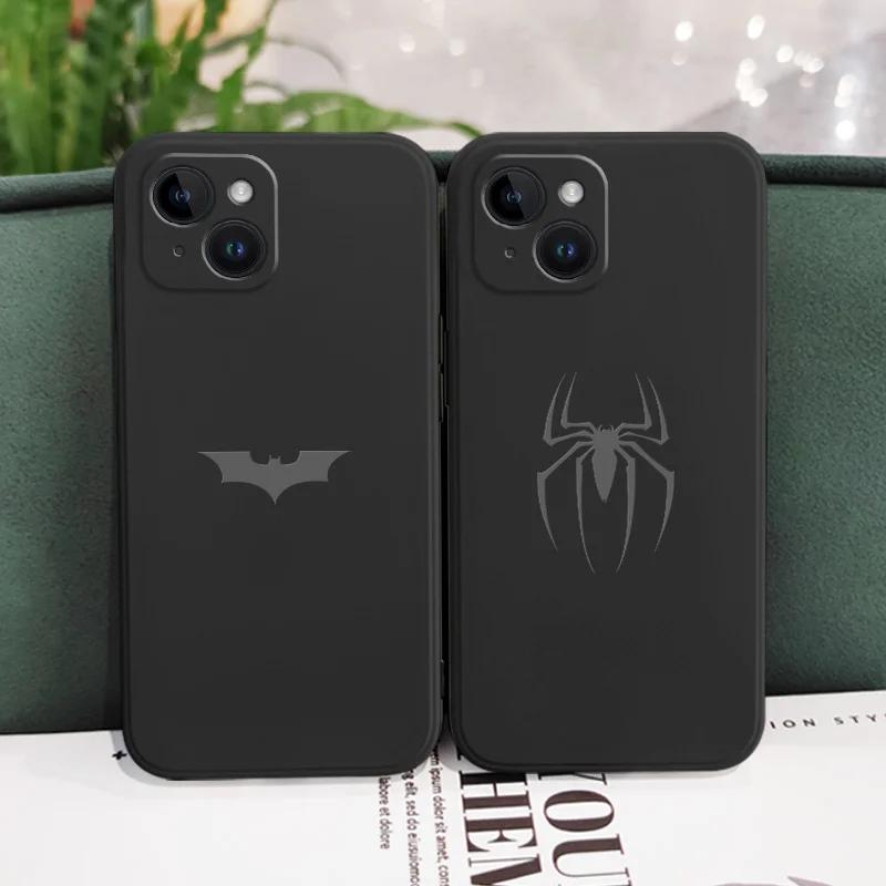 Чехол для телефона 'Летучие мыши-пауки' для iPhone 16 15 14 13 12 11 Plus Mini Pro Max X XR XS SE2020 8 7 Чехол для телефона Супергерой