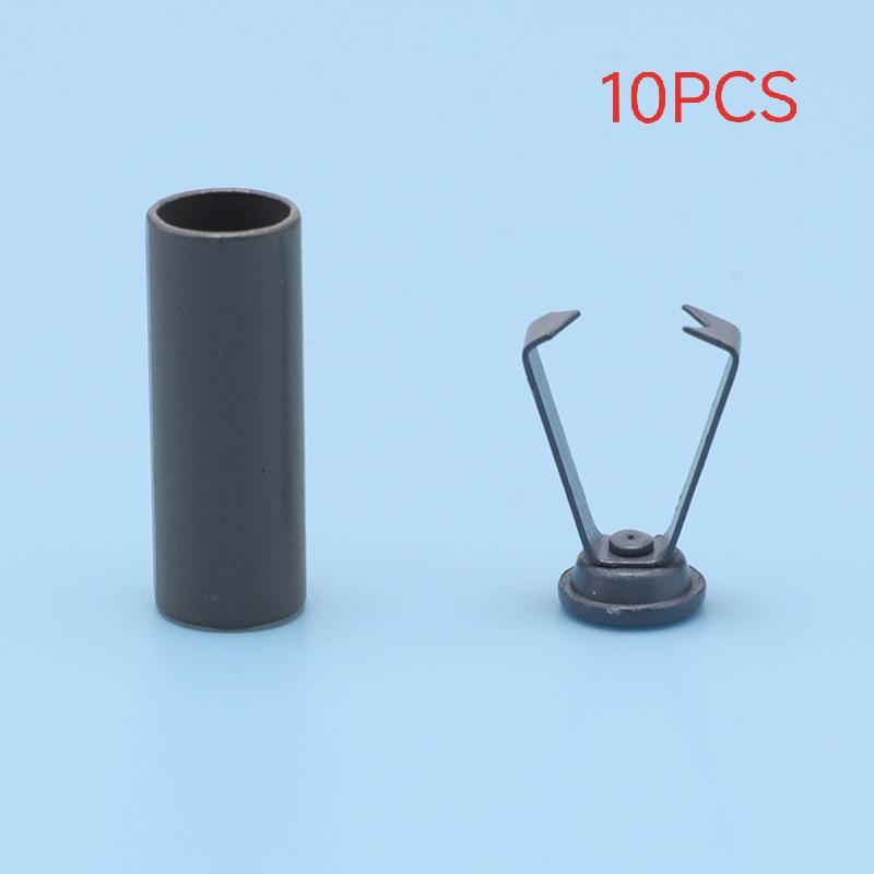 10Pcs DIY Bag Shoes Garment Lanyard Accessories Metal Rope Ends Stopper Button Cord End Lock Cap Hanging Bell Buckle