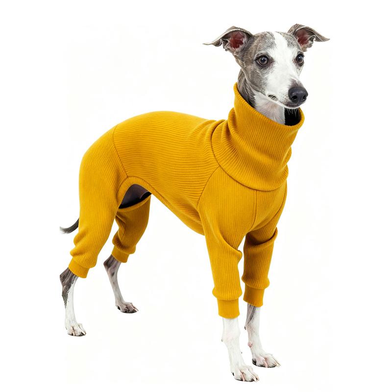 Italian Greyhound Winter Sweater Medium Large Dog High Neck Sweater Overalls Pet Warm Thicken Pajamas Sheepdog Jumpsuit Sweater