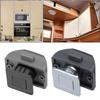 Lockset Button Catch Lock Black Caravan Latch Knob Chrome Lock Cupboard Door Motorhome Cabinet Camper Practical