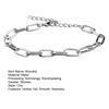 Women Bracelet Adjustable Length Hollow Out Chain Solid Color Polished Electroplated Stainless Lightweight Punk Hip Hop Cool Girl Bangle Wrist
