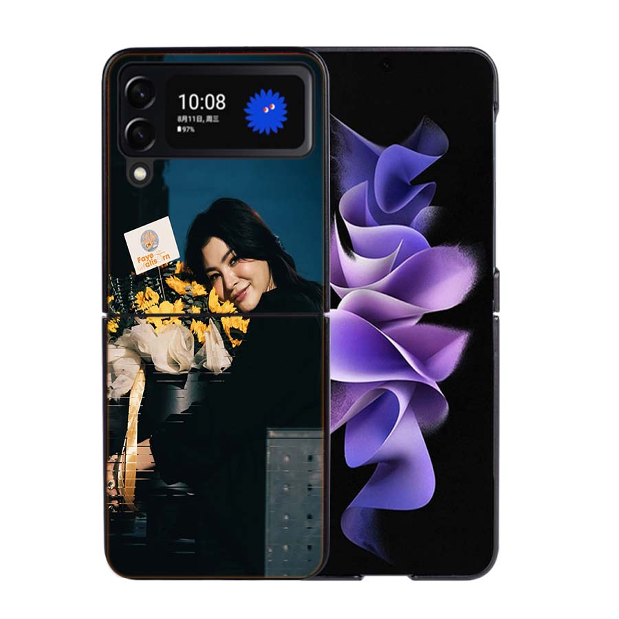 Чехол для телефона от актрисы P-Peraya Malisorn для Samsung Z Flip 7 6 5G Galaxy Z Flip4 Z Flip5 Z Flip3 Coque Черный Жесткий ПК Корпус Защитный
