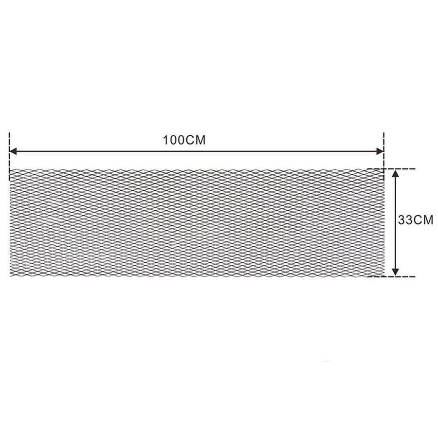 Алюминиевая сетка решетки крыла автомобиля, бампера, капота, вентиляционная сетка решетки, ромбическая 6x8 мм, черная