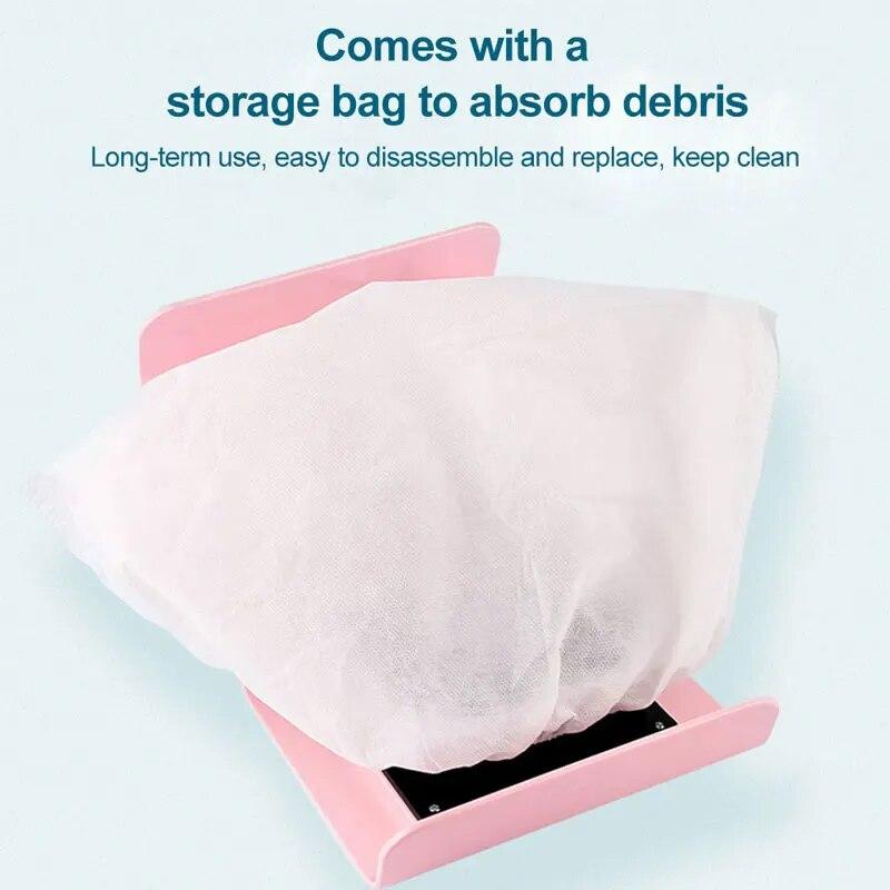 40 Вт пылесос для ногтей пылесос для маникюра вентилятор для ногтей с 2 мешками для сбора пыли салонные инструменты