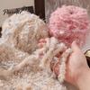 Мягкая Пряжа для Вязания Крючком 33М Смесь с Искусственным Мехом, Пушистая Мохеровая Пряжа для Начинающих, Вязание Свитера, Шарфа, Шапки, Разноцветное Рукоделие, Гладкая