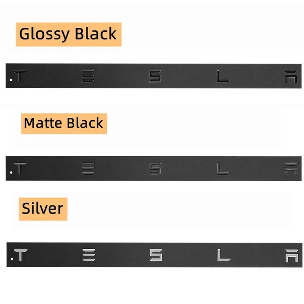 1pcs 3D ABS Logo Tesla Emblem Letters Car Trunk Badge Rear Letter Label Electroplated For MODEL 3 MODEL S X Modified accessories