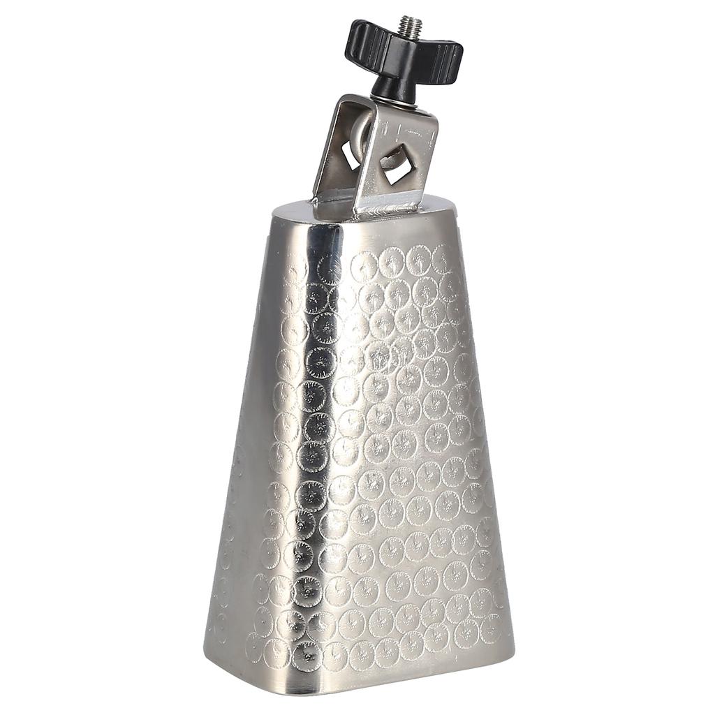 6in Cowbell Electroplating Metal Cheering Bell Drum Set Accessories Percussion Instrument