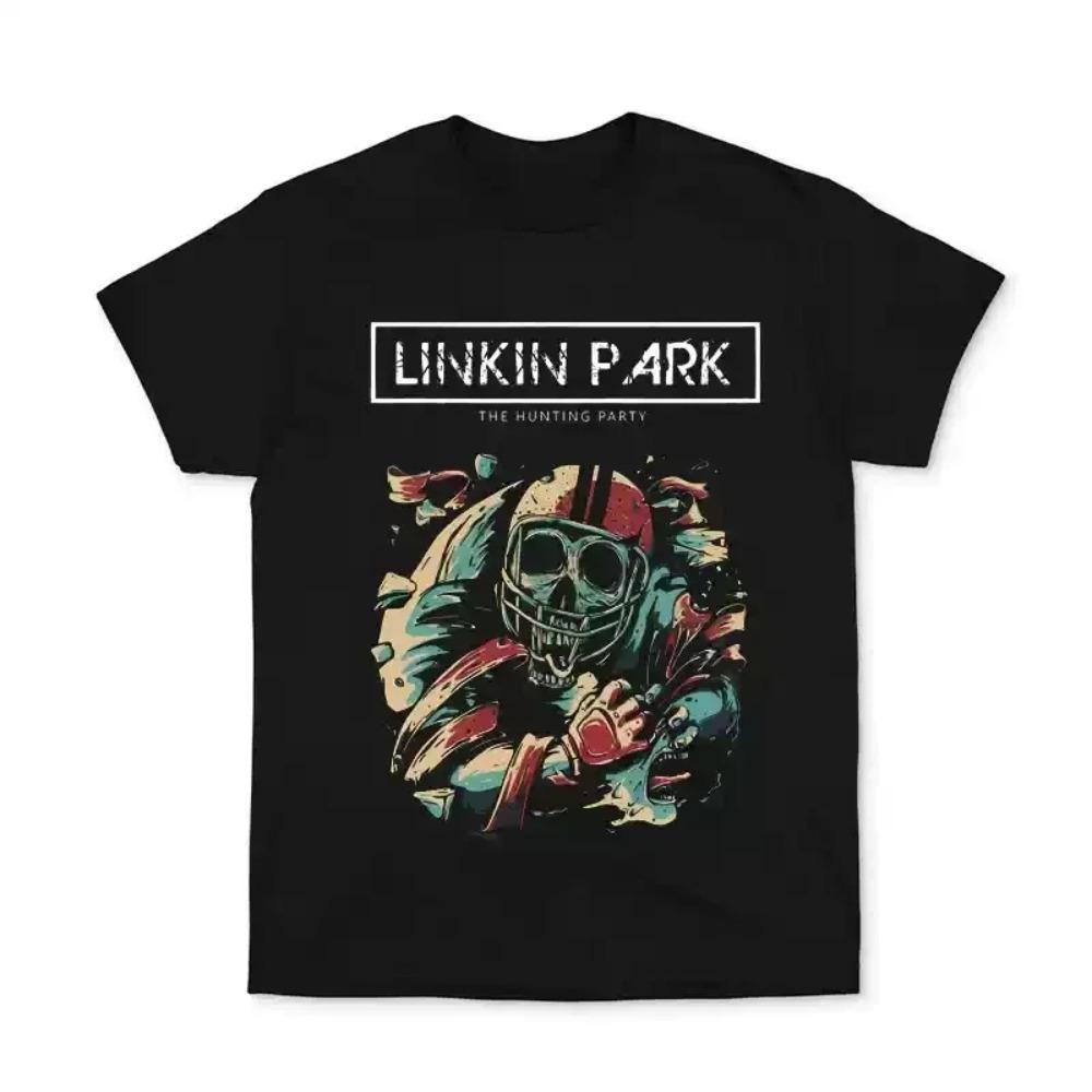 2024 Популярная Новая Футболка с Коротким Рукавом Linkin Park Европа и Соединенные Штаты Одежда для Мужчин и Женщин Примерно