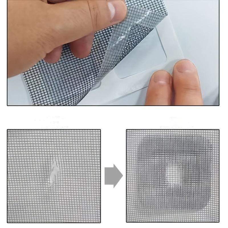 5/10pcs Self-Adhesive Window Screen Repair Tape - 3.94x3.94inch - Easy To Apply and Convenient for Covering Up Door and Window Screen Holes