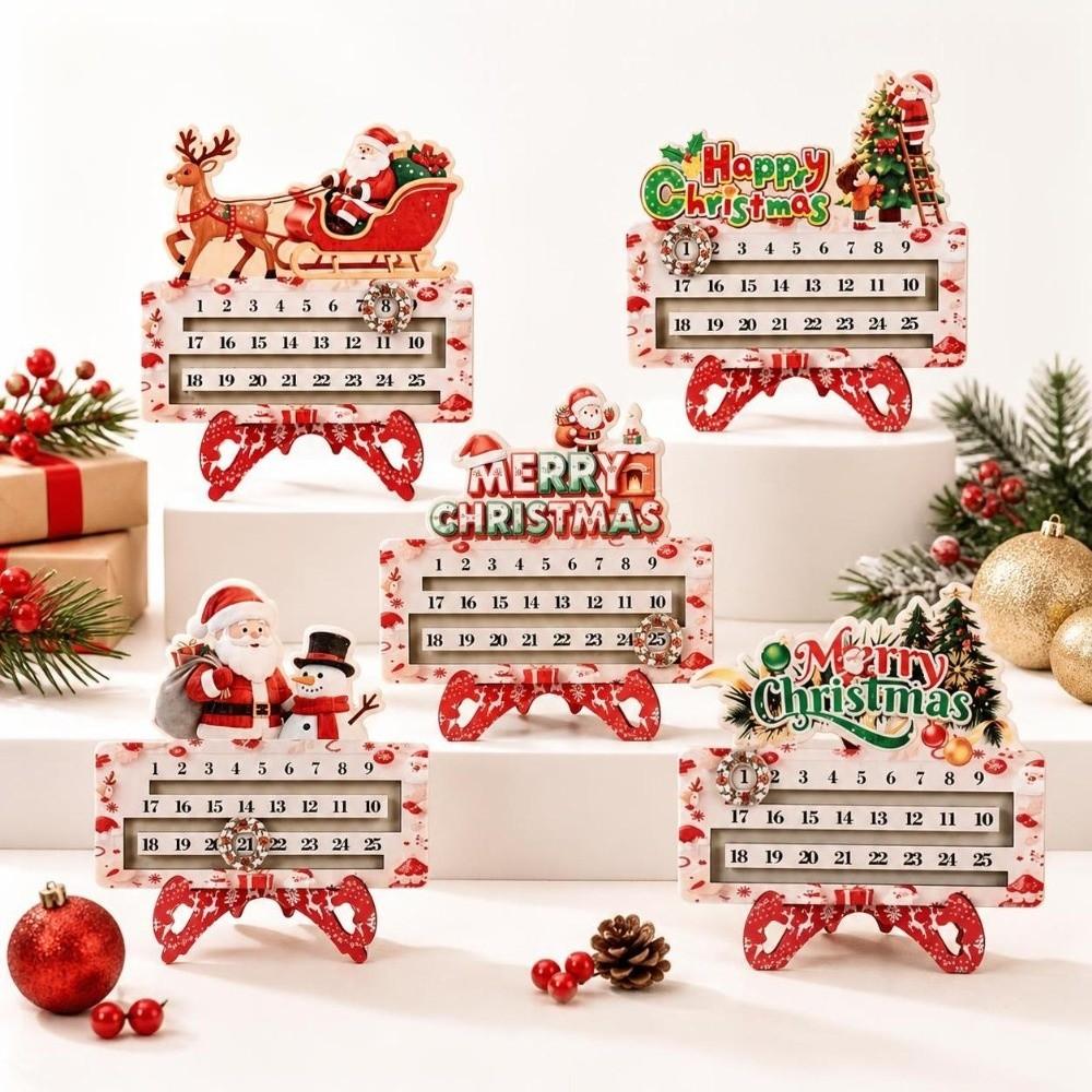 Santa Claus Decoration Calendar Snowman Christmas Decor Christmas Advent Calendar Christmas Party