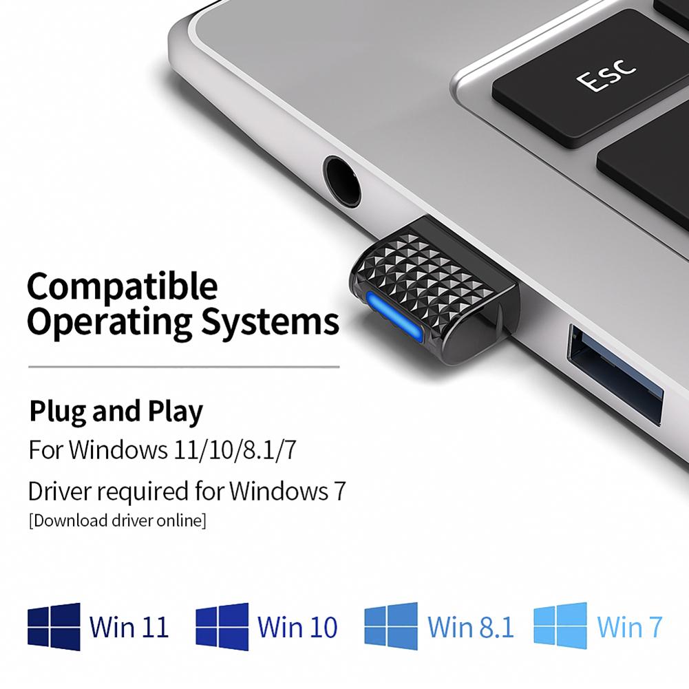 1-5 шт. Адаптер BT 6.0 USB BT Адаптер Plug and Play Беспроводной BT Передатчик Приемник для ПК Динамик Беспроводная мышь Клавиатура