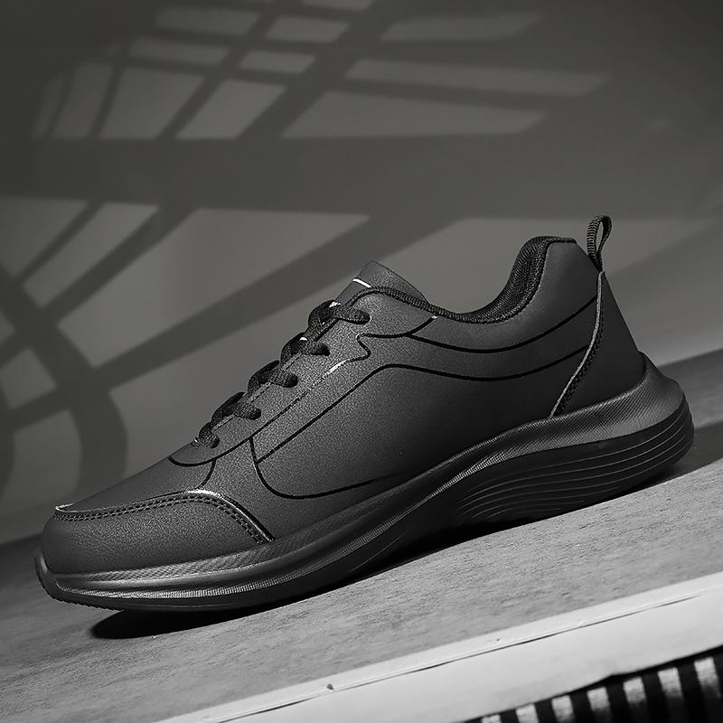 Новые мужские кроссовки, зимние теплые мужские кроссовки, противоскользящие дышащие мужские прогулочные туфли, мягкая повседневная обувь на шнуровке, легкая