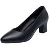 Women High Heel Shoes Ladies Pumps Fashion Soft Leather Professional Work Shoes Women Round Toe Thick Heel Shoes