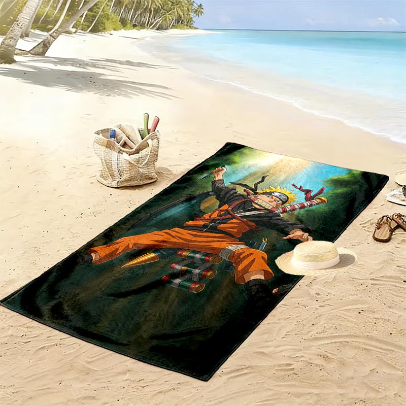 naruto Beach Towel, Durable and Easy to Clean, Soft and Vibrant Beach Towel Perfect for Travel