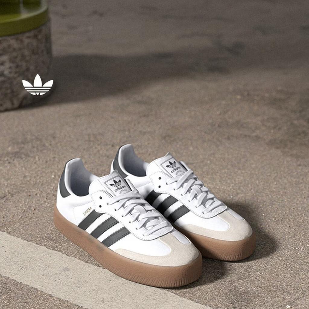 Adidas Обувь в стиле Т SAMBAE Универсальные слипоны Тренировочная обувь Логотип Adidas Трилистник JI1349