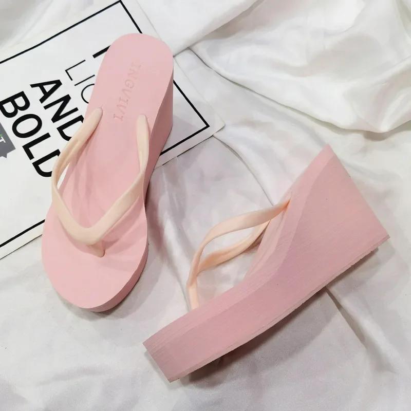 Womens Shoes Comfort Summer Women Wedge Platform Slippers Outdoor Sports Beach Flip Flops Opened Toe Casual Shoes 2025