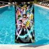 Saint Seiya Print Beach Towel Design, Soft, Lightweight. for Home Bathroom, Spa, Pool, Yoga, Surfing, Camping, Gift for Family, Friend