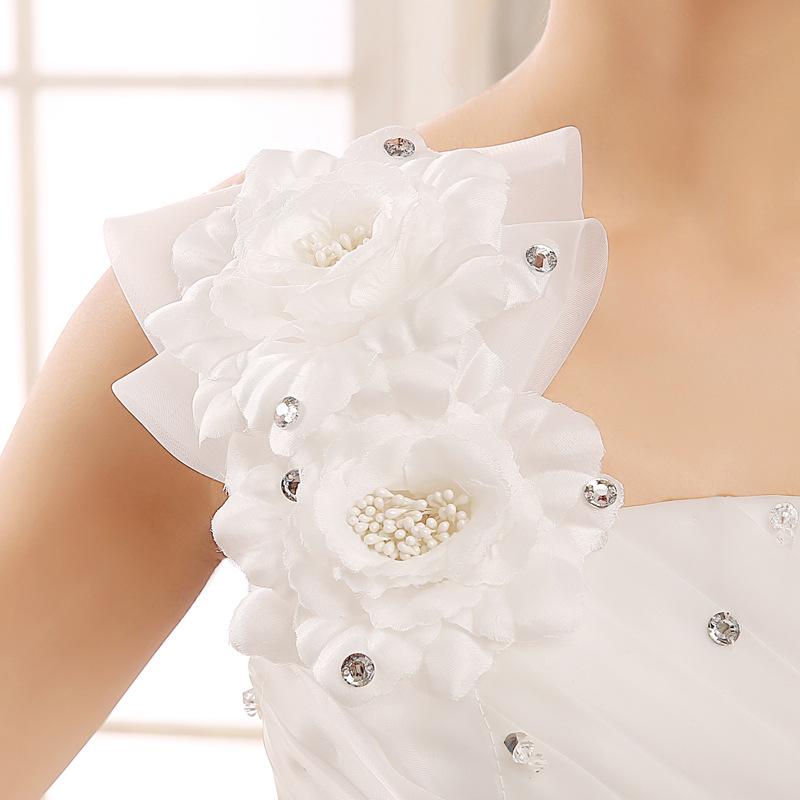 Свадебное платье Весна Новое Невеста Топ-труба Большой Размер Тонкий Свадебный Корейский Стиль Завязывающееся Свадебное Платье Женское Самосовершенствование