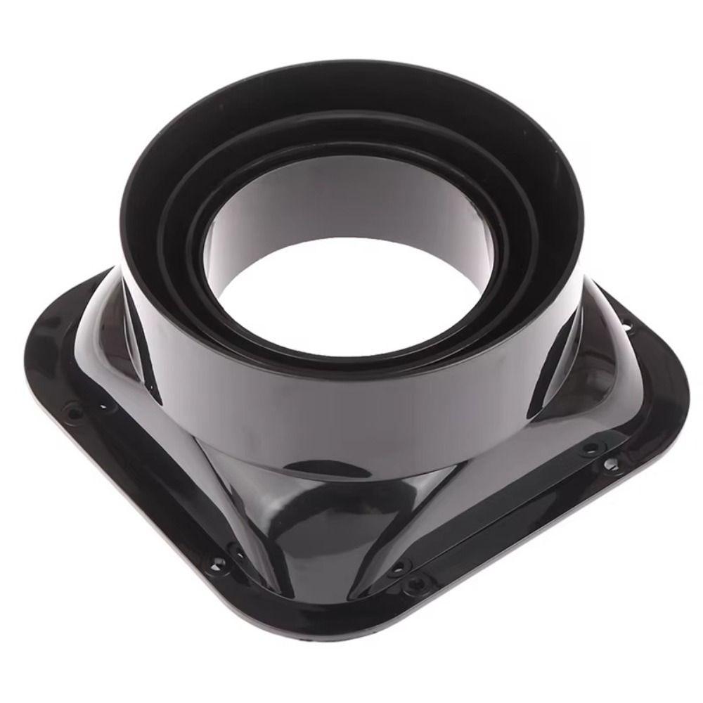 Black Ventilation Pipe Joint ABS Exhaust Pipe Connector Air Ducting Connection  Kitchen