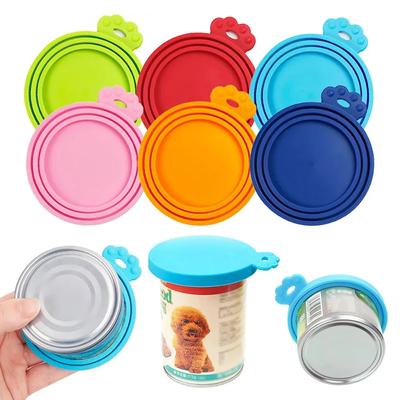 Крышка для консервов Silicone World 3 в 1, многоразовая, для хранения продуктов, сохраняющая свежесть, крышка для банок, крышка для коробки для консервных банок для животных, силиконовая крышка для банки