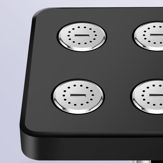 Душевая головка с высоким давлением, небольшая струя, низкое давление, гладкая поверхность, душевая головка