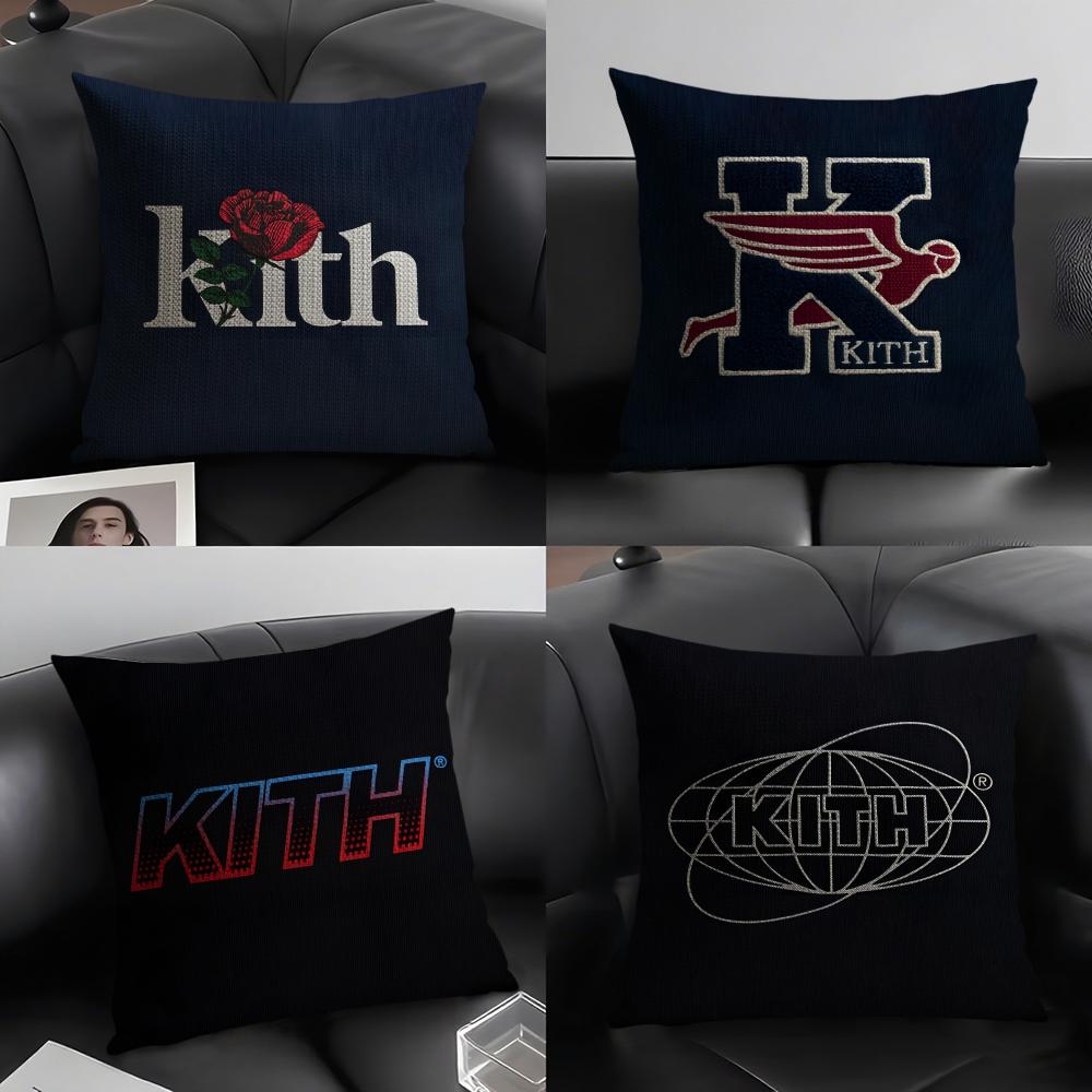 KKITH Brand Cushion Cover Natural Linen Organic Fabric DoubleSided Printing Sofa Home Decor Gift Pillow Case