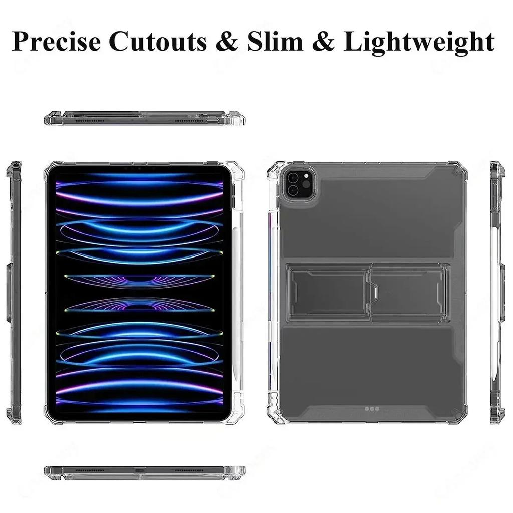 Чехол для XiaoMi Pad 5 Pro Pad 6, 11 дюймов, Pad 5 Pro, 12,4 дюйма, ультратонкий нескользящий мягкий чехол-подставка из ТПУ с держателем для карандашей.